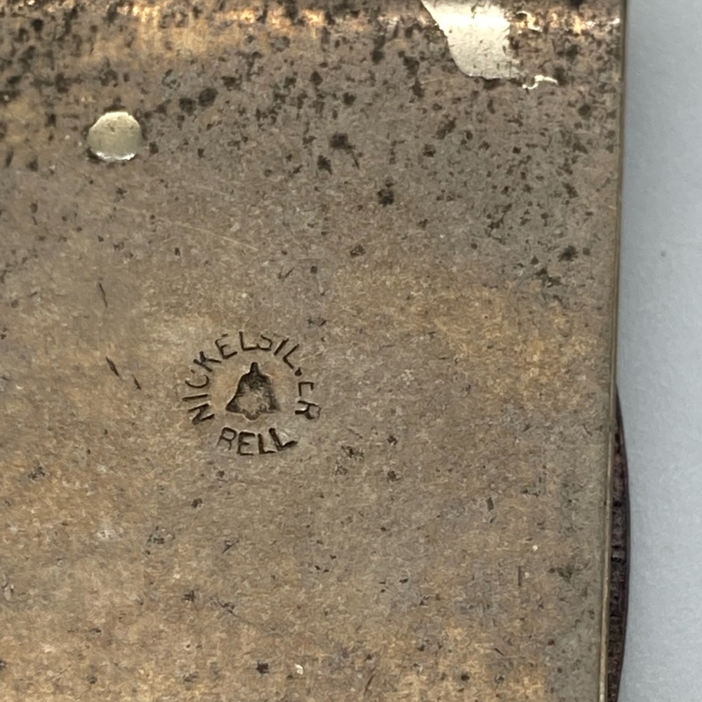 Vtg Bell Trading Post Nickel Silver & Copper Native American Money Clip 1.9” - Picture 6 of 8